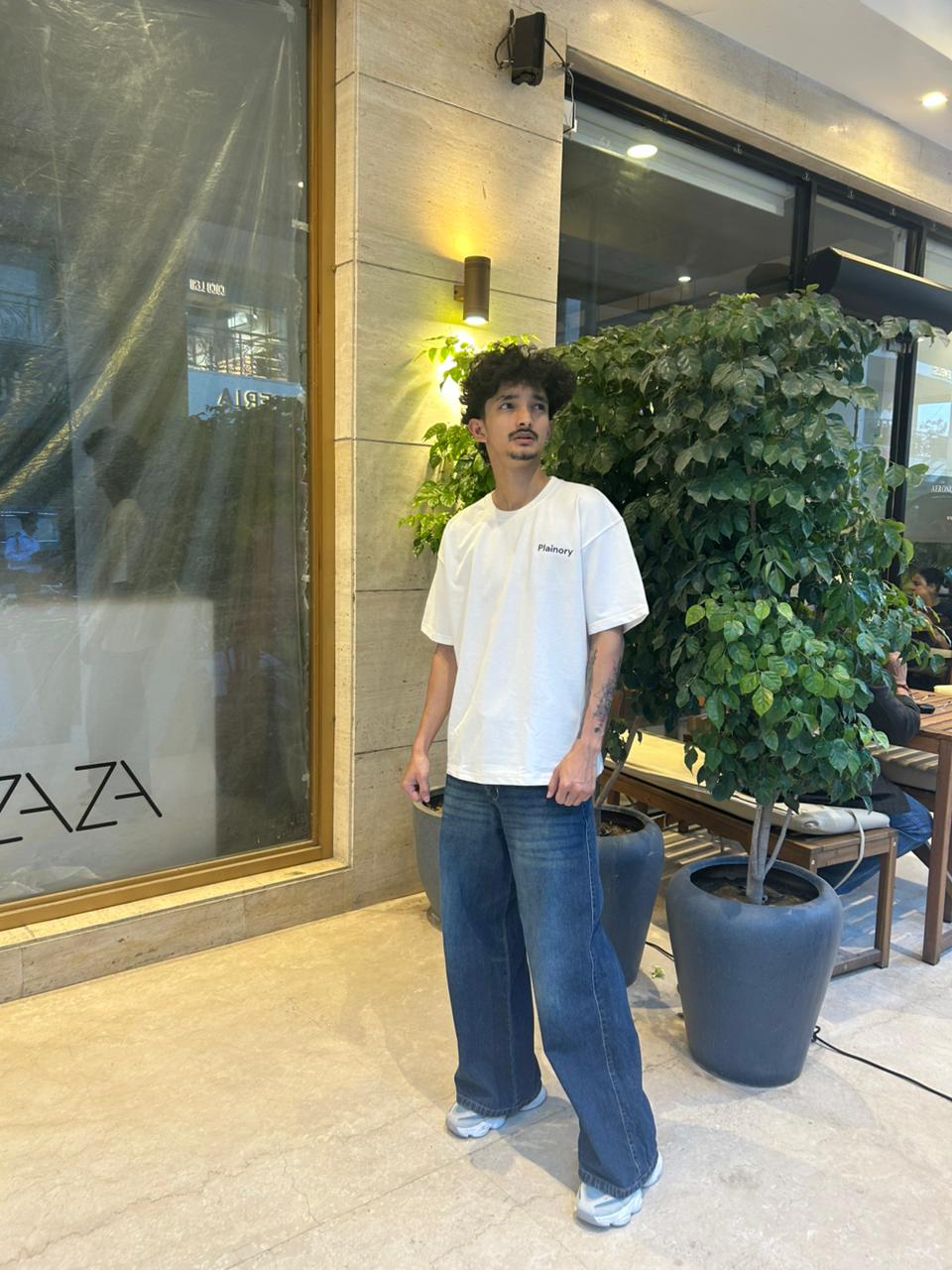 Plainory Off-White Unisex Oversized T-Shirt