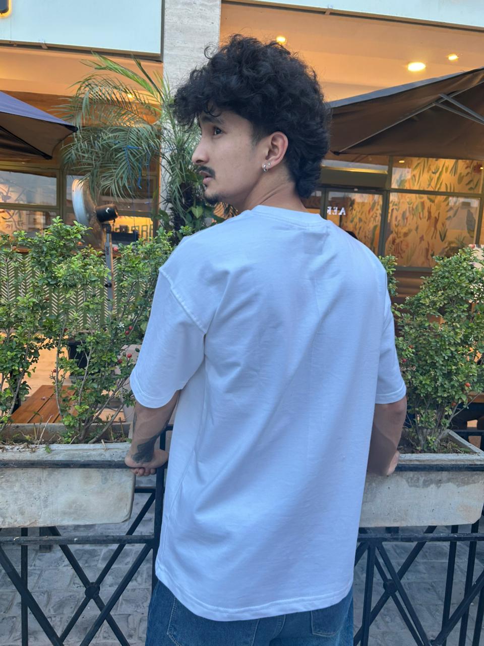 Plainory White Unisex Oversized T-Shirt